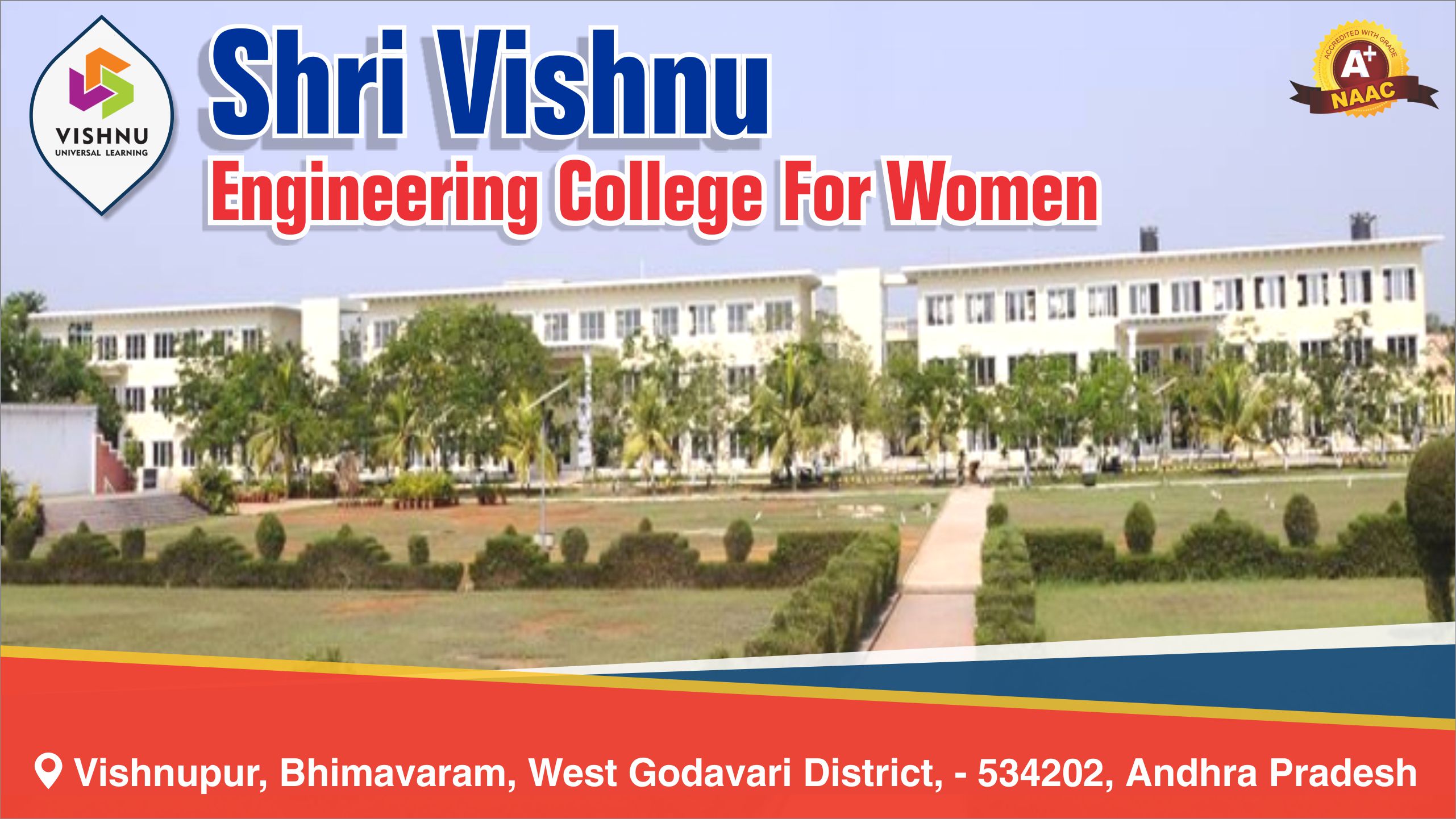 out side view of Shri Vishnu Engineering College For Women - SVECW